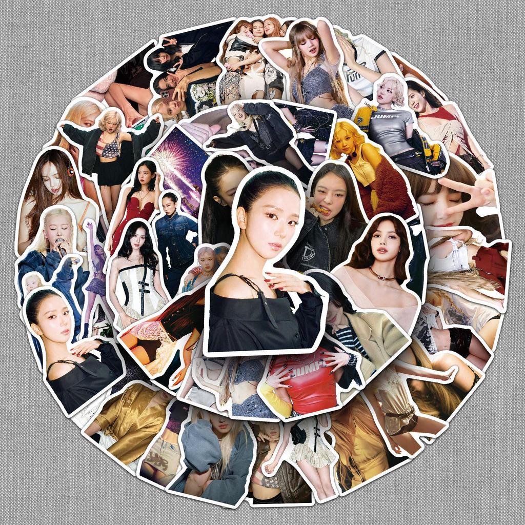 50 BLACKPINK Koreanische Popstar-Sticker - Wasserdichte Handy- & Laptop-Dekoration