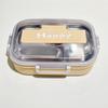 ZISIZ Stainless Steel Insulated Divided Lunch Box