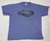 VINTAGE I Don't Do Mornings Cat Sleeping Bear Graphic T-shirt Men XL Purple