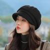 Octagonal Hat Women's Autumn and Winter Thick and Warm Beret Fashionable and Versatile Korean Version