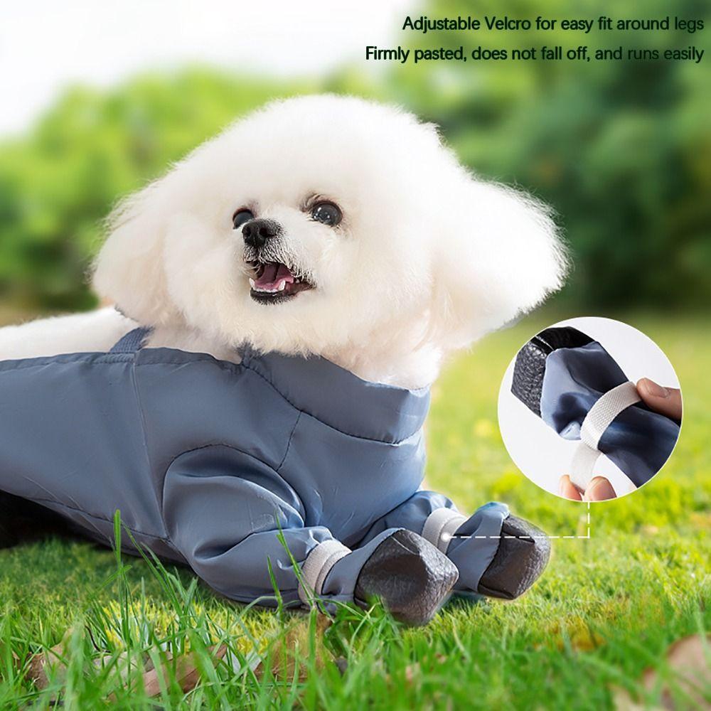 Adjustable Pet Strolling Going Out Pants Dust-proof Dog Boot Comfortable Dog Leggings  Going Out