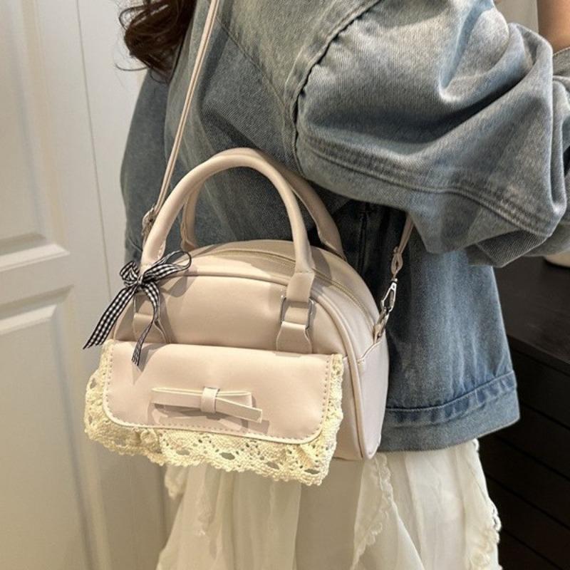 High-end small bag women's summer new fashion niche design messenger bag portable bowling bag