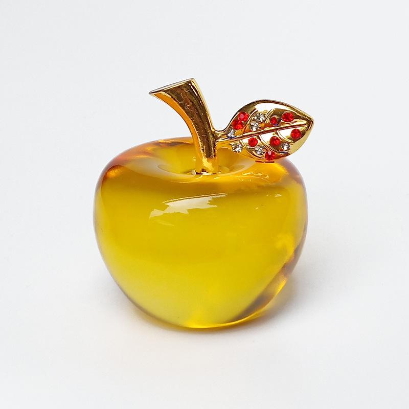 Red Crystal Apple Ornament - Christmas Eve Gift and Car Decoration