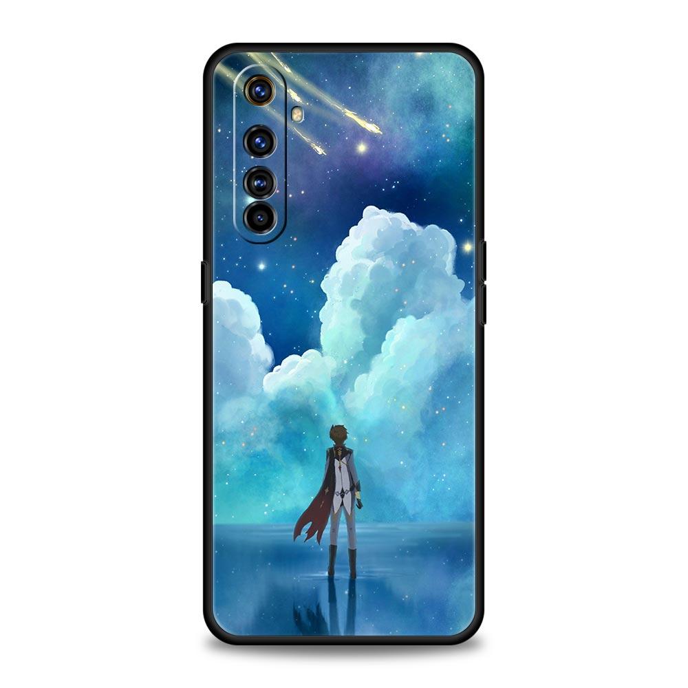 Phone Case For Realme 12 11 10 9 8 5G 7 6 GT5 GT3 GT2 Pro Plus C21 C11 C25 C35 GT Neo 2 3 3T 5 Cover Genshin Impact Landscape