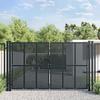 VidaXL Garden Gate, Patio Gate with Trellis, Security Barrier, Outdoor Door Terrace, Anthracite 154569
