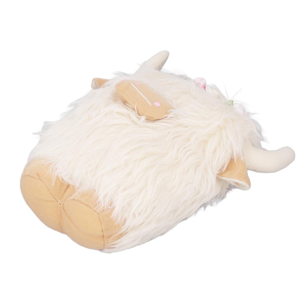 Highland Cow Plush Doll Simulation Soft Stuffed Faceless Cattle Toy for Home Decoration