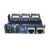 100M Gigabit Fiber Optic Transceiver with 3 Optical and 2 Electrical Switches PCBA