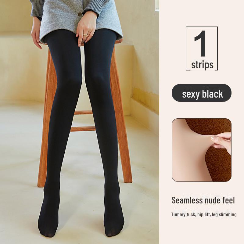 Damen Samt Strumpfhose - Frühling/Herbst Verdickt Hautfarben, Große Größe Leggings