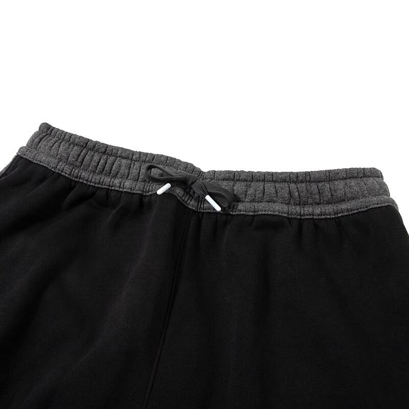 Nike Kids  Knitted Sports Pants Letter Print Color Block Drawstring Fleece Kids pants Black FN9132-010