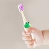 Soft-bristled cartoon toothbrush, children's training toothbrush, colorful animal face design, ideal for oral cleaning, fun toothbrush, soft bristles
