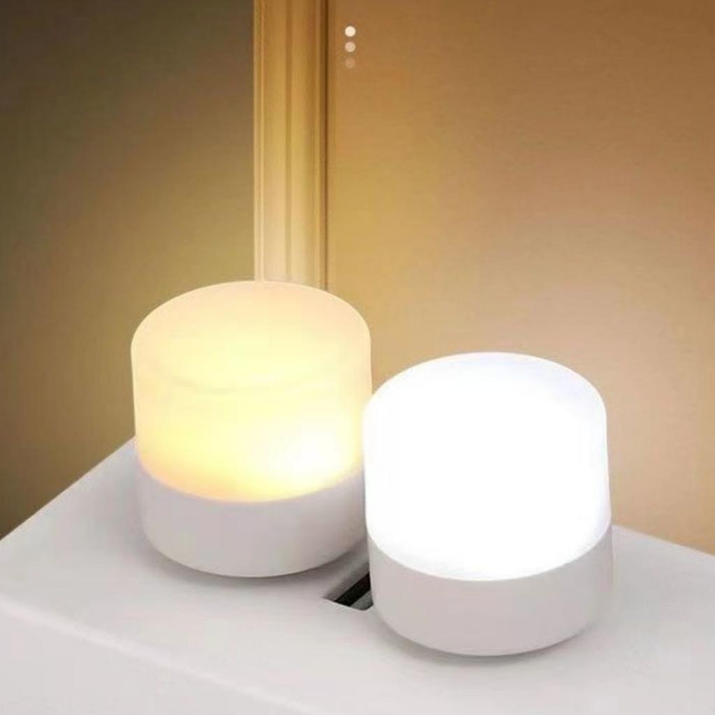 50/20 STÜCKE USB Nachtlicht Mini LED Nachtlicht USB Stecker Lampe Powerbank Aufladung USB Buchlampen Rund Lese Augenschutzlampe