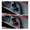 Red Front Gear Cup Holder Frame Trim Cover For Dodge Challenger 15+ Accessories