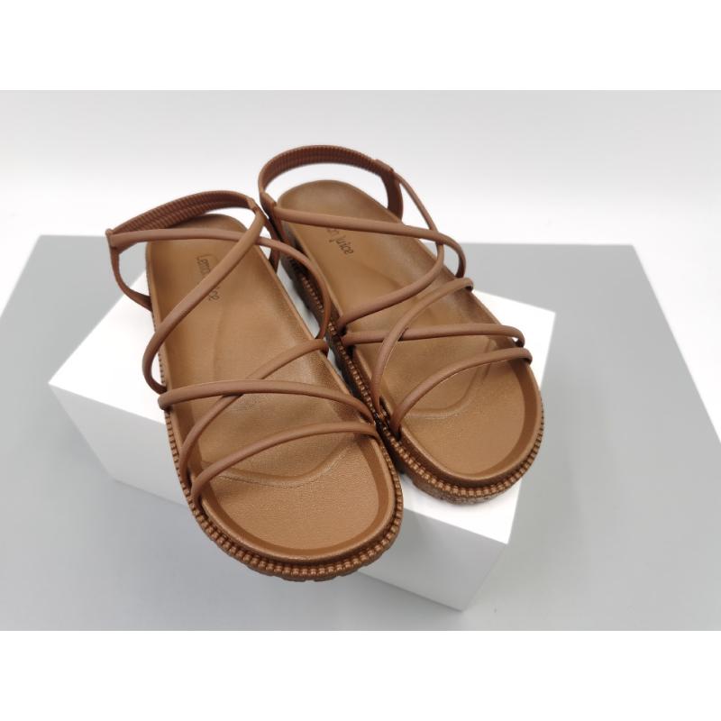 

Сандалии женские повседневные повседневные студенческие пляжные туфли на толстой подошве в римском стиле на плоской подошве 40 коричневый