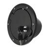 ACROPIX Fuel Tank Fuel Filler Lock Door Gas Tank Cap Cover Fits Jeep Wrangler JK with Key Black 1 Piece