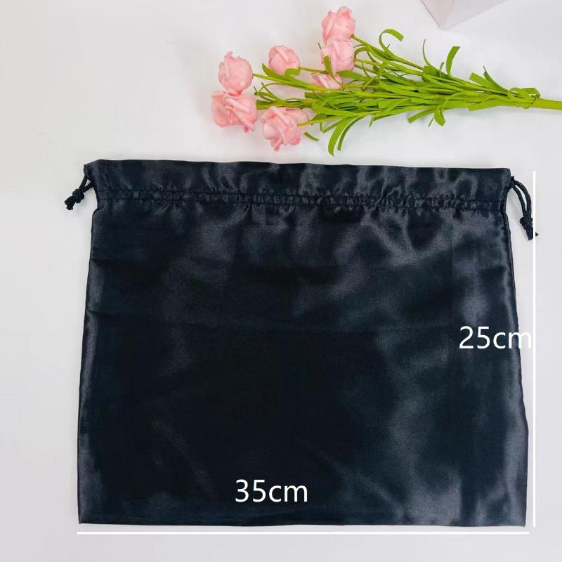 Silk Cloth Dust Bags Fashion Dustproof Travel Drawstring Pouch Thick Dust Cover Storage Bags Handbags