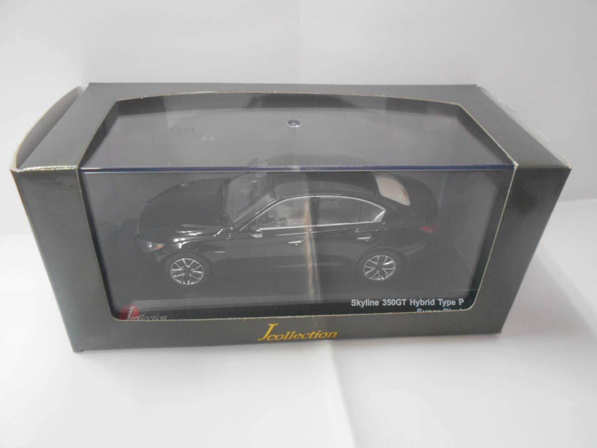 Kyosho Nissan Skyline 350GT Hybrid Type P V37 HYBRID Super Black Модель автомобиля из литого металла KYOSHO Черный 1/43 J-collection