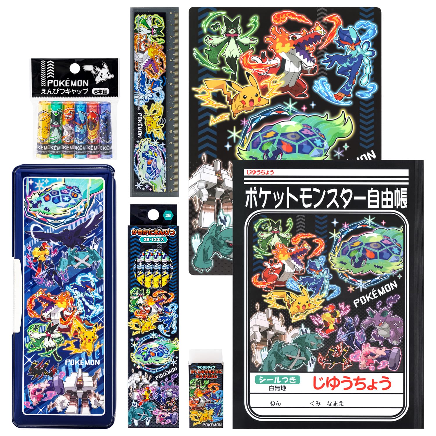 

Showa Note Pokemon Stationery Set Gift Set Set 950729M08 7-piece