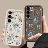 S26 Ultra Case Blueberry Bowknots Floral Cover For Samsung Galaxy S25 S24 Ultra S23 Plus S22 S21 FE A54 A15 A35 A55 A16 A26 A36 A56 A17 A37 A57 5G