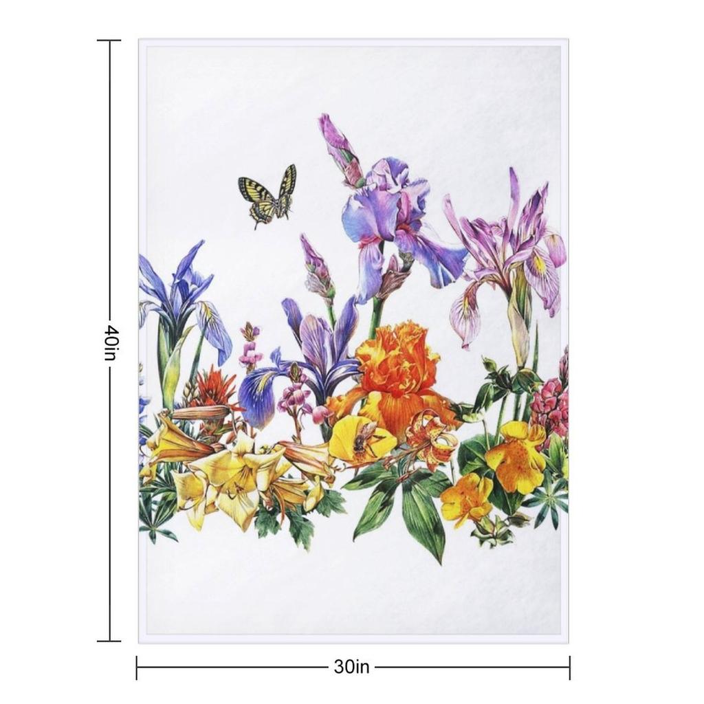 Flower Field Throw Blanket for Sofa Sofa Quilt Sofa Throw Cosplay Anime Blankets