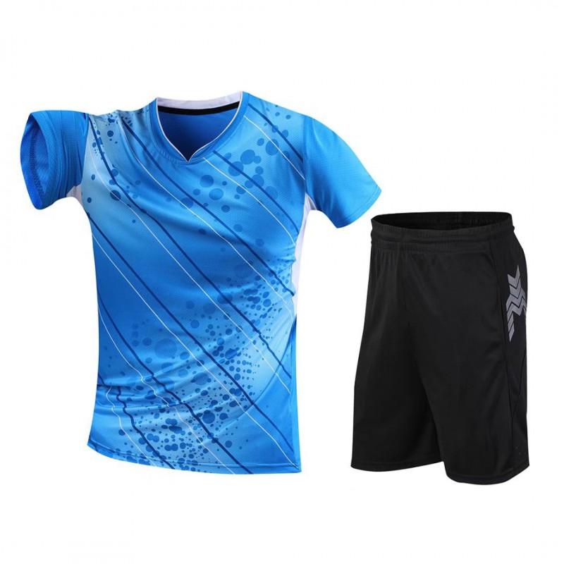 Quick-dry Badminton Shirt Set Unisex Tennis Table Sportswear Custom Print