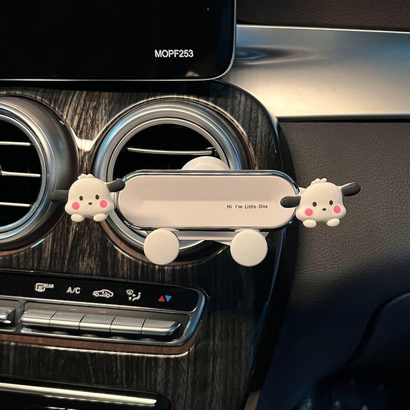 Uroczy Uchwyt na Telefon do Kratki Wentylacyjnej Samochodu z Dziewczynką Kaczką