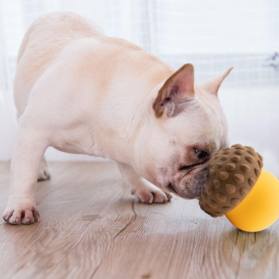 Dog Toys Leaking Food Ball Interactive Slow Feeder Puzzle Toy Pinecone Chew Teeth JUEeaning Pet Supplies for Dogs