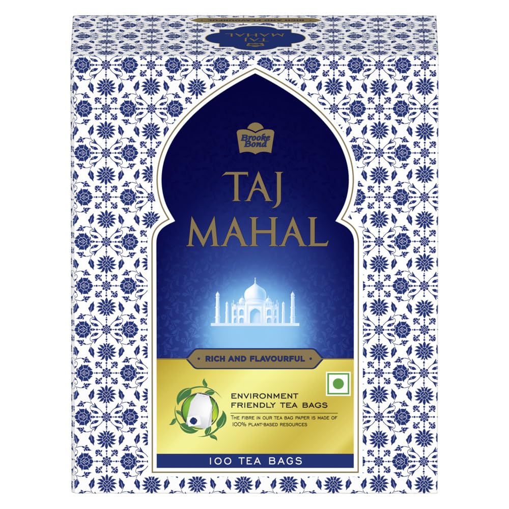 Taj Mahal Tea Bags 100 pcs|Rich and Flavourful Chai - Premium Leaf Tea