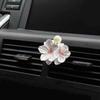 Peach Blossom Car Air Freshener Long-lasting Car Freshener Long-lasting Fragrance Flower Car Air Freshener Vent Clip for Women