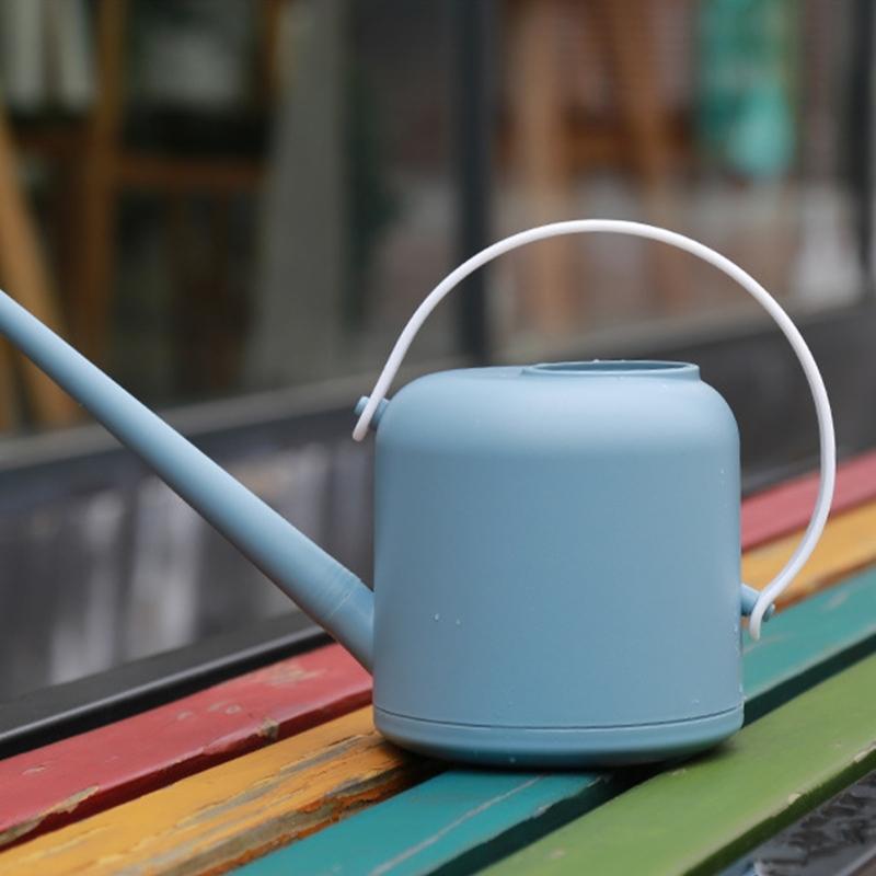 Plastic Watering Can 1800ml for Indoor Plant and Outdoor Garden with Long Spout and Detachable Handle