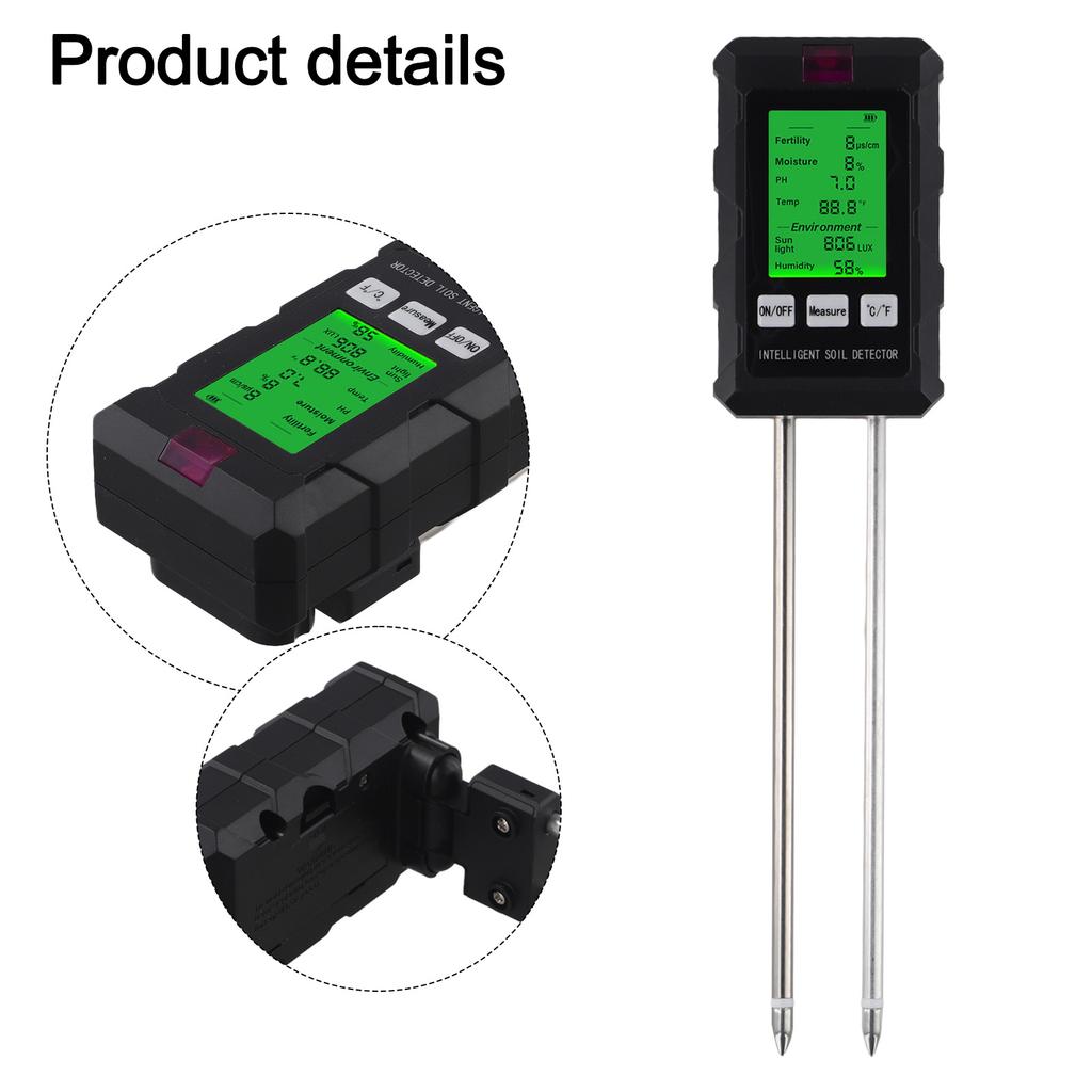 Innovative 6 In 1 Soil Tester for Analyzing Garden or Farm Soils with Precise Measurements On a User Friendly Display