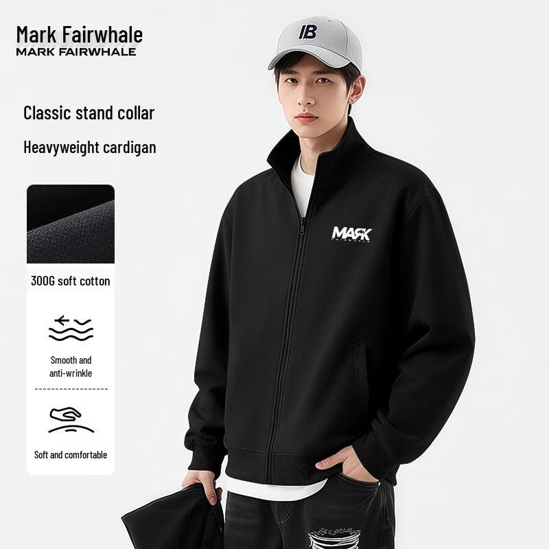 

Mark Fairwhale Men s Heavyweight Stand Collar Casual Jacket 5XL