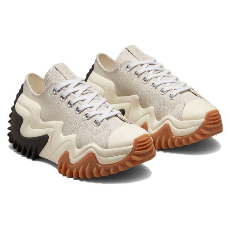 Converse Run Star Motion Platform Low Seasonal Color - Desert Sand Unisex Sneakers Cream Black Egret A02299C