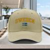 Swedish Flag Baseball Cap  Adjustable Unisex Hat with Swedish Flag Print Lightweight Outdoor Wedding Party Gift