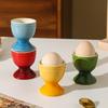 Ceramic Egg Cups, Porcelain Colorful Egg Cups, Stand Holder For Soft Boiled Eggs, Breakfast Cooking Kitchen Egg Serving