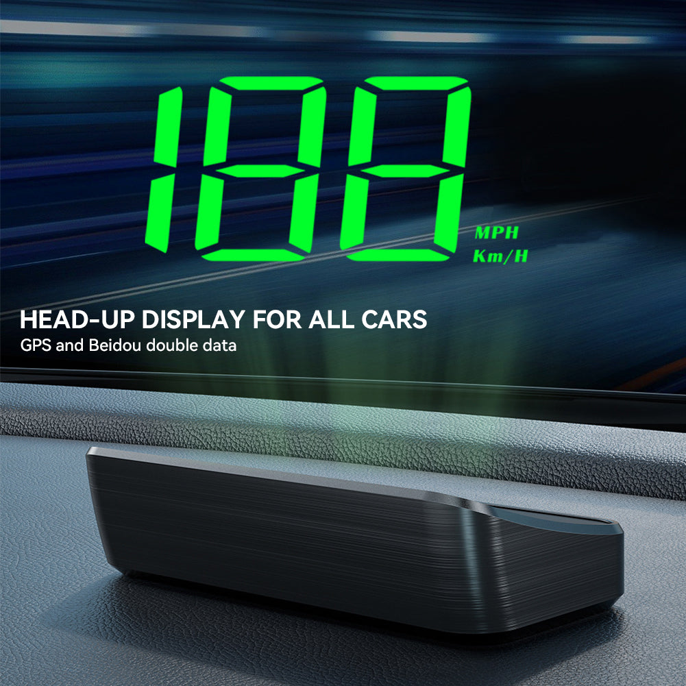 Samochodowy wyświetlacz Head-Up GPS Cyfrowy prędkościomierz HUD Projektor na przednią szybę KMH MPH Miernik prędkości Akcesoria do elektroniki samochodowej