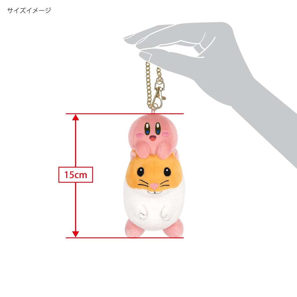 Sanei Boeki Kirby of the Stars ALL STAR COLLECTION KPM12 Rick & Kirby Mascot W7 x D9 x H15cm KPM12