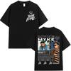 Rapper Myke Towers Graphic T-shirts Men Women Clothing Fashion Hip Hop Oversized T Shirt Unisex Cotton Short Sleeve T-shirt Tops
