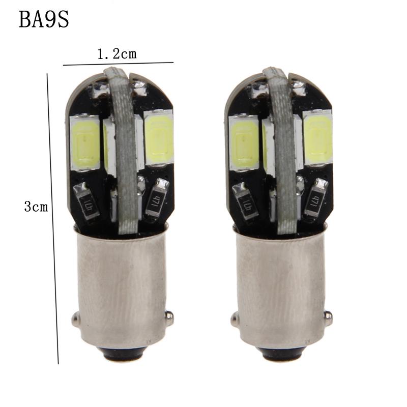 2x Car License Plate LED Light Lamp Side Taillight DC12V BA9S H6W 5630 8 LED