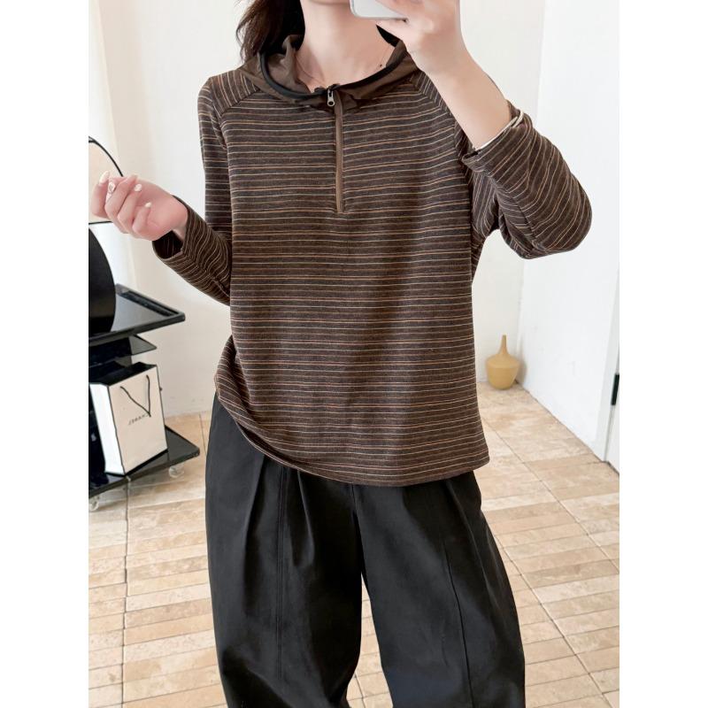 Women S Plus Size Long Sleeve Pullover Sweatshirt Autumn Loose Fit Top
