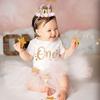 Baby Birthday Party Hat Crown 1 2 3 Year Baby Girl Princess Crown Headband Baby Shower First 1st Happy Birthday Party Decor Kids