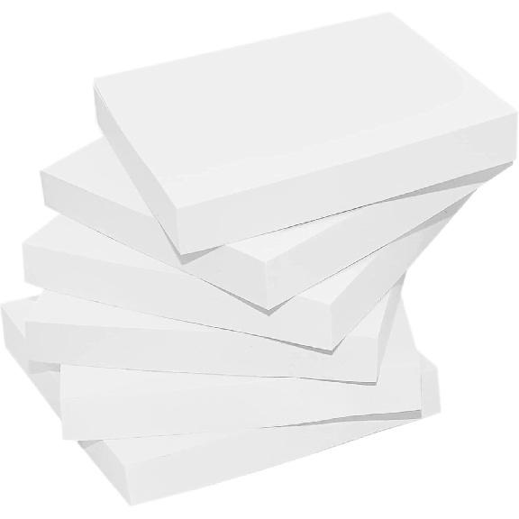 12 Pads Sticky Notes 3 X 3 Inch 100 Sheets/Pad Self-Stick Notes Pads, Easy Sticky Notes for Office, School, Home (White)