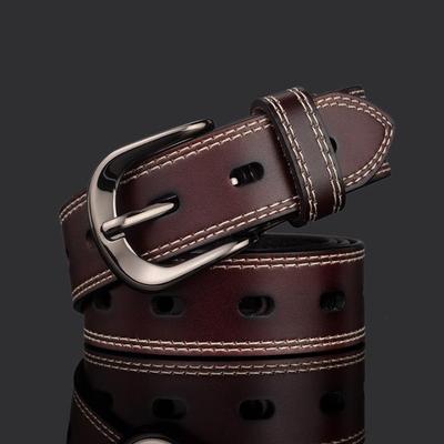 Korean Style Women's Genuine Leather Pin Buckle Belt - Versatile Casual Belt for Jeans and Skirts