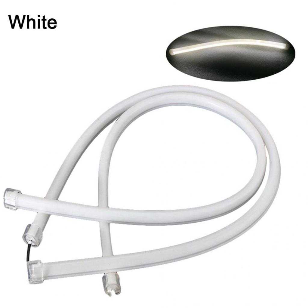 Decorazione della luce di striscia del tubo flessibile flessibile DRL per auto a LED da 2 pezzi