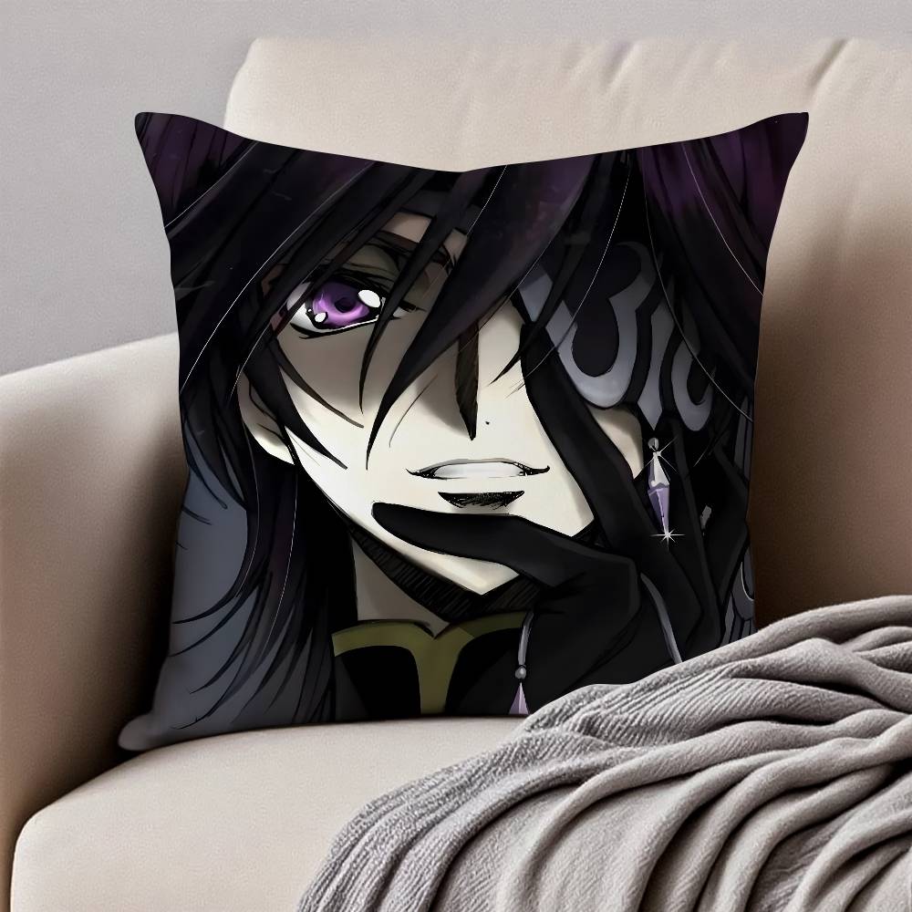 

C-Code Geass Наволочка Захист від пилових кліщів Прихована блискавка Шовковистий короткий плюш Чохол для подушки на диван 12x12Inch
