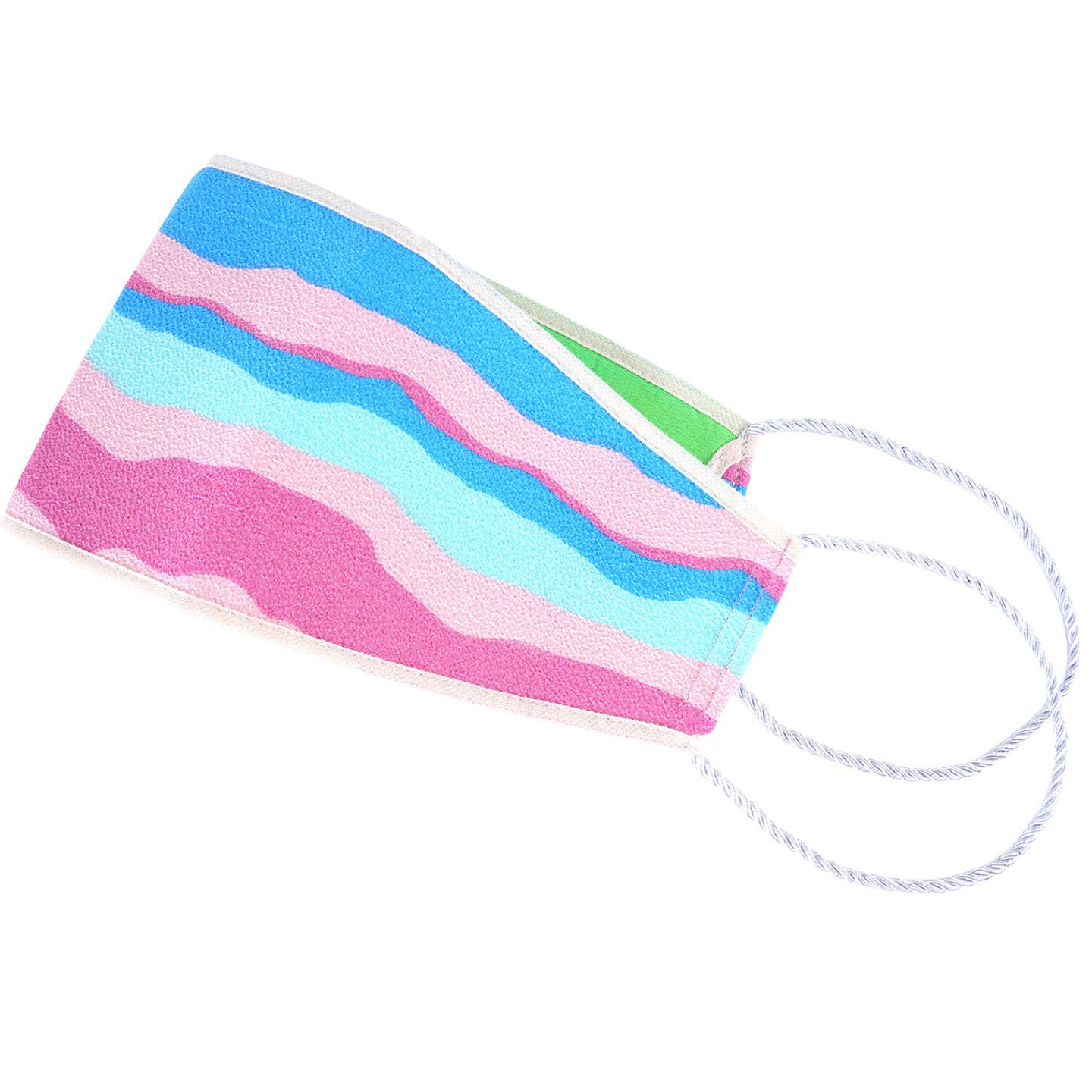 

Thickened Rainbow Back Scrubber - Dual-Sided Exfoliating Bath Towel for Men and Women 100x19 cm