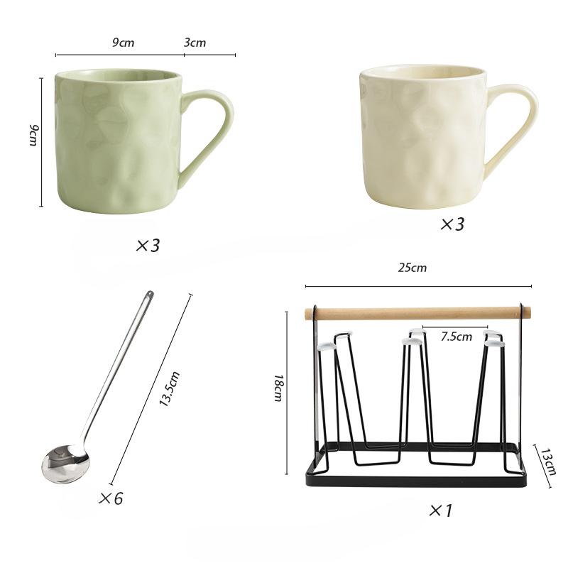 High Value Ceramic Water Cup Cream Wind Couple Cup Girls Creative Breakfast Coffee Cup