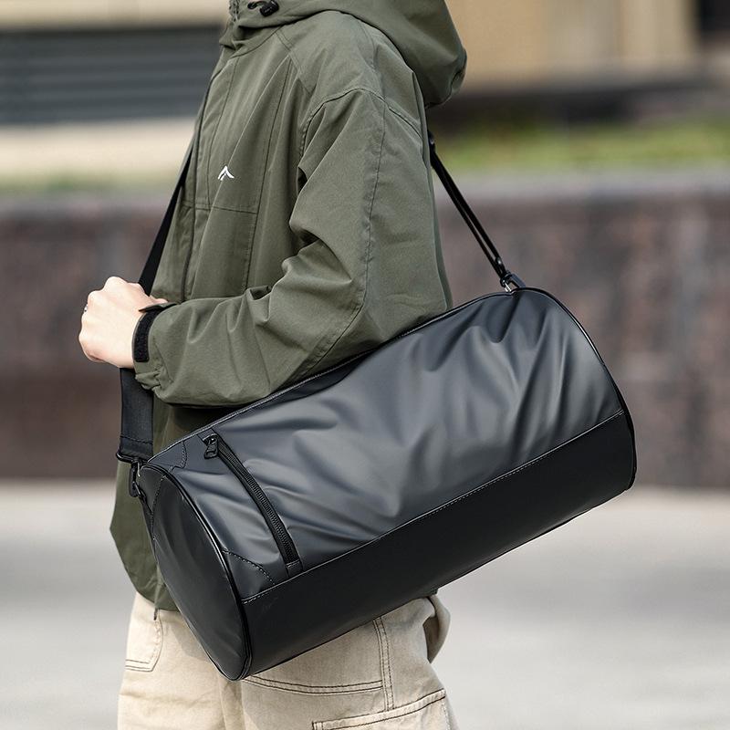 Men's Fashionable Storage Bag, Multi-pocket Classified Waterproof Carry-on Bag for Business Trips, Dry and Wet Separation Commuter Travel Bag