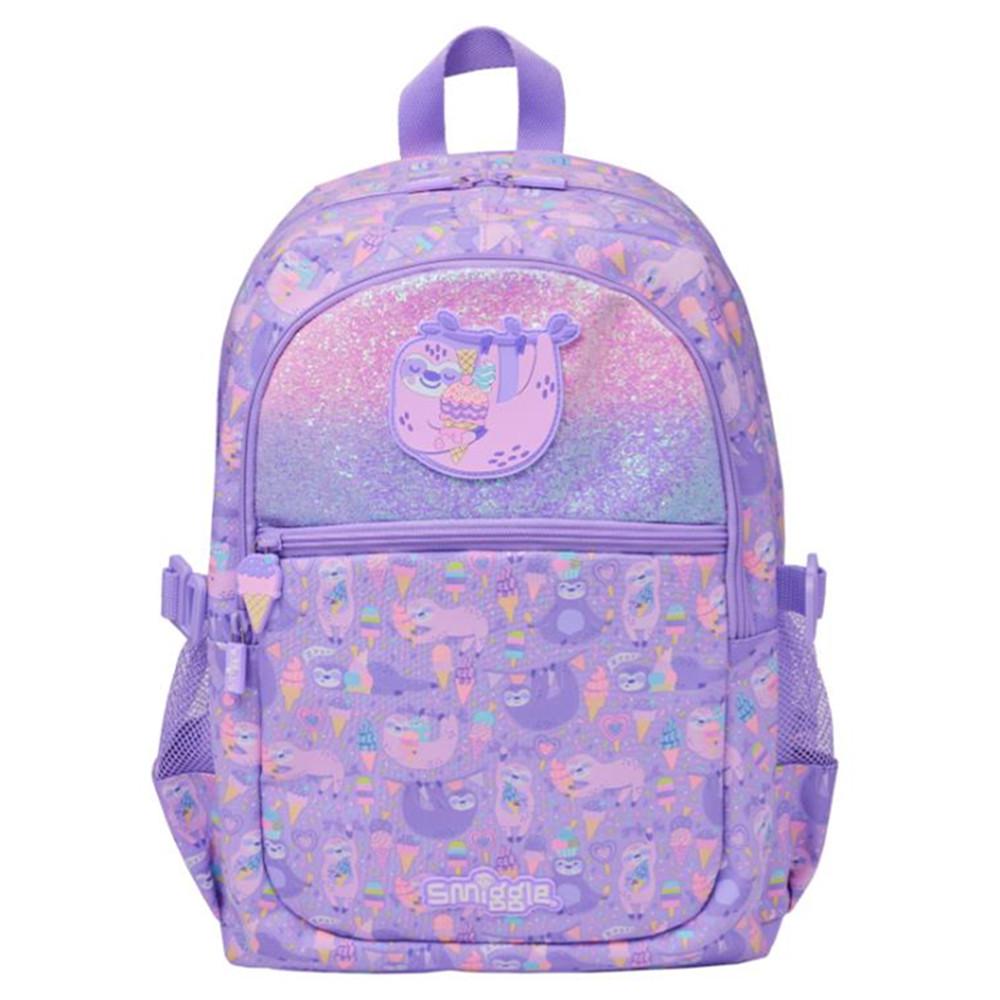 Smiggle Modrý Školní Batoh s Dvojitými Ramenními Popruhy pro 1.-6. třídu - Velký, Dekompresní, Multifunkční Batoh