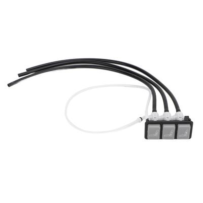 Truck Seat Lumbar Adjustment Valve 29074‑02 3 Button Seat Lumbar Adjustment Support Valve with 350mm Hose Replacement