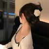 1pc Xiaoxiangfengshan Camellia Bow Headpiece Hairclip Female Rear Head Grip Clip Large Shark Clip Premium Spring Clip